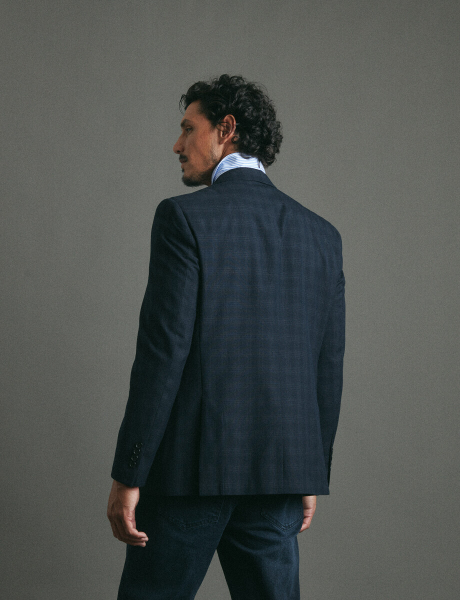 110631 SACO HARRINGTON LABEL Azul Oscuro