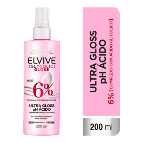 Tratamiento Para Cabello L'Oréal Paris Glycolic Gloss Ultra Gloss 200ml Tratamiento Para Cabello L'Oréal Paris Glycolic Gloss Ultra Gloss 200ml