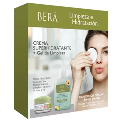 Set Berá Crema Super Hidratante 50 GR + Gel de Limpieza 130 ML Set Berá Crema Super Hidratante 50 GR + Gel de Limpieza 130 ML