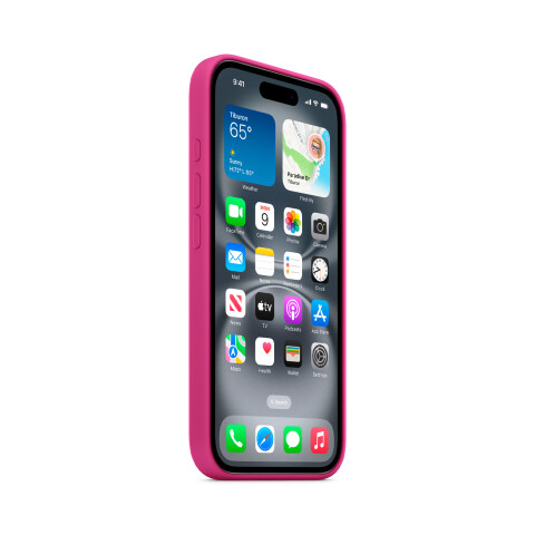 Apple funda silicona Magsafe iPhone 16 Silicone Fuchsia Apple funda silicona Magsafe iPhone 16 Silicone Fuchsia