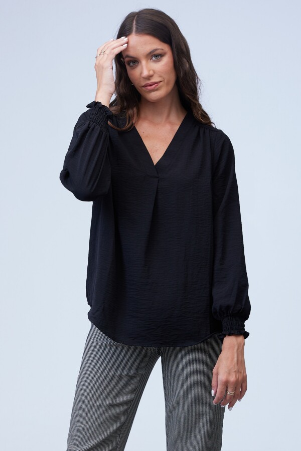 Blusa Frunces NEGRO