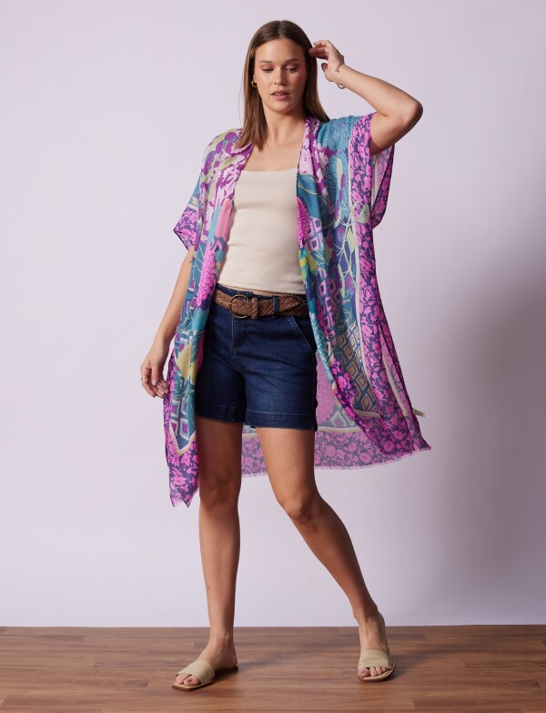 Kimono Patchwork MULTI/VIOLETA