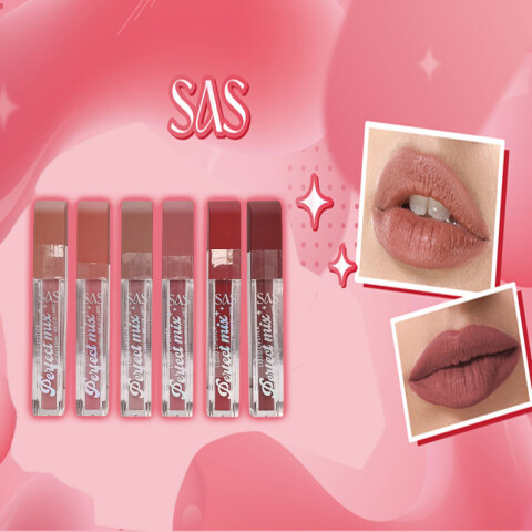 Brillo de labios mate 6 tonos Brillo De Labios Mate 6 Tonos