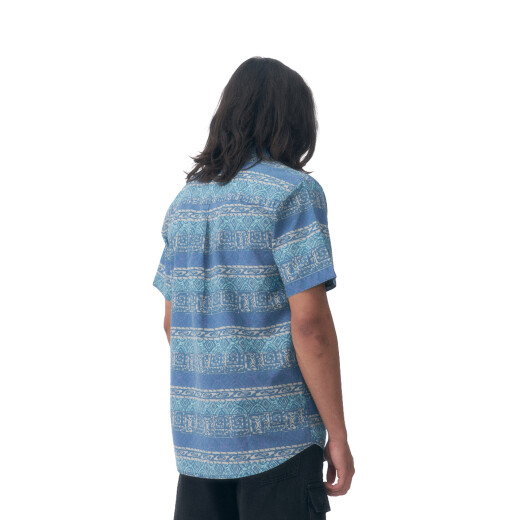 Camisa Quiksilver Alan - Azul Camisa Quiksilver Alan - Azul
