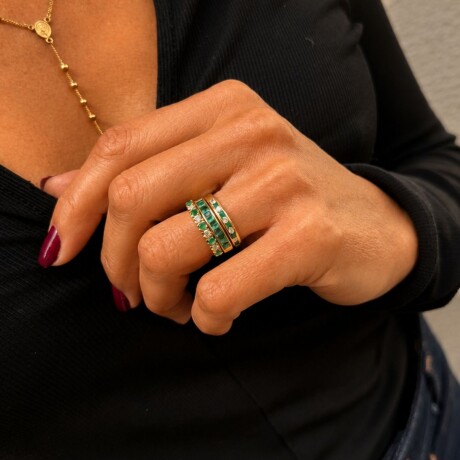 Anillo Billie Esmeralda - Oro 18k Anillo Billie Esmeralda - Oro 18k