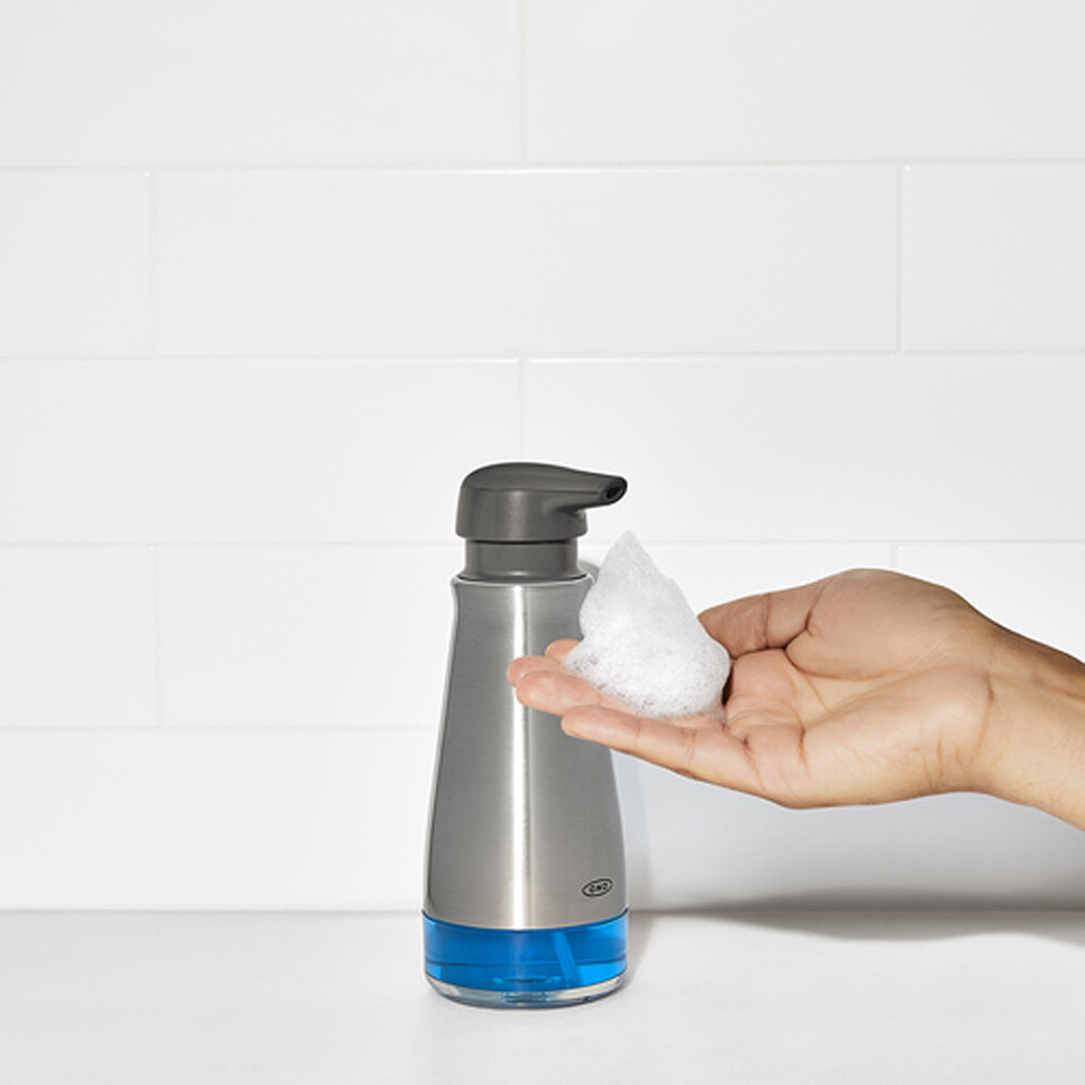 OXO GG DISPENSADOR DE JABÓN ESPUMOSO DE ACERO INOXIDABLE N/A