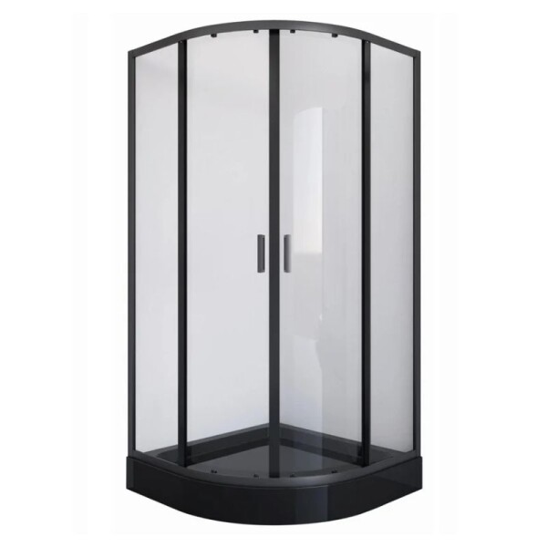 MAMPARA DE BAÑO ESQUINERA NEGRO MATE 90 X 90 X 2.05 MT MAMPARA DE BAÑO ESQUINERA NEGRO MATE 90 X 90 X 2.05 MT