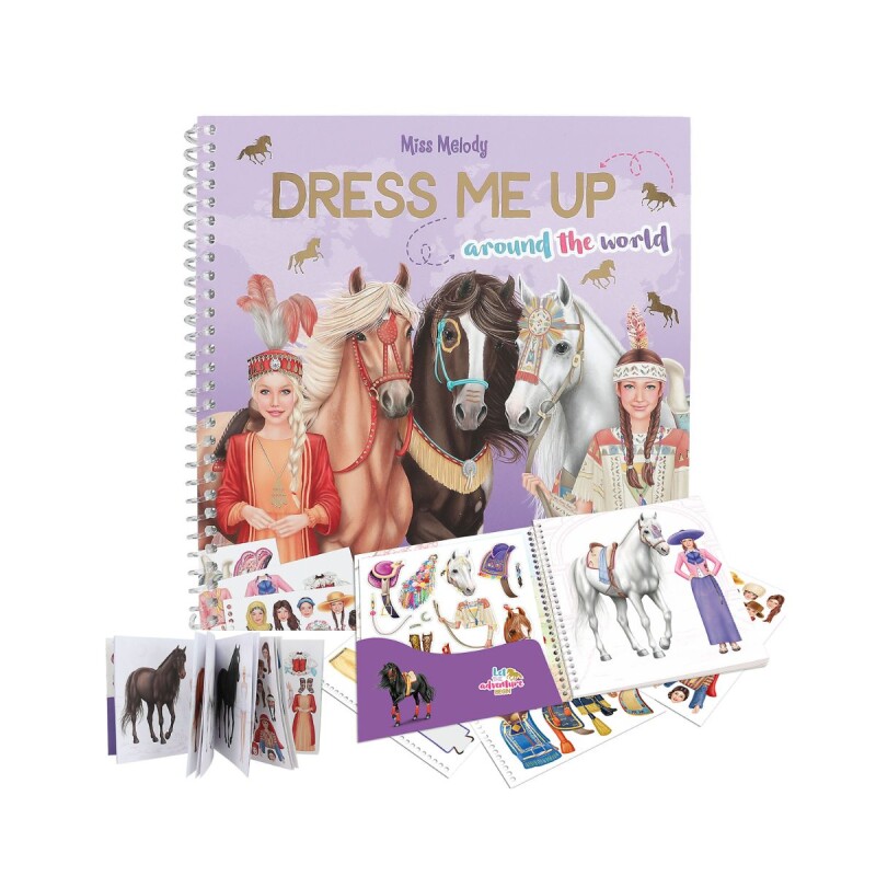 Libro con stickers Top Model - Dress me up Miss Melody