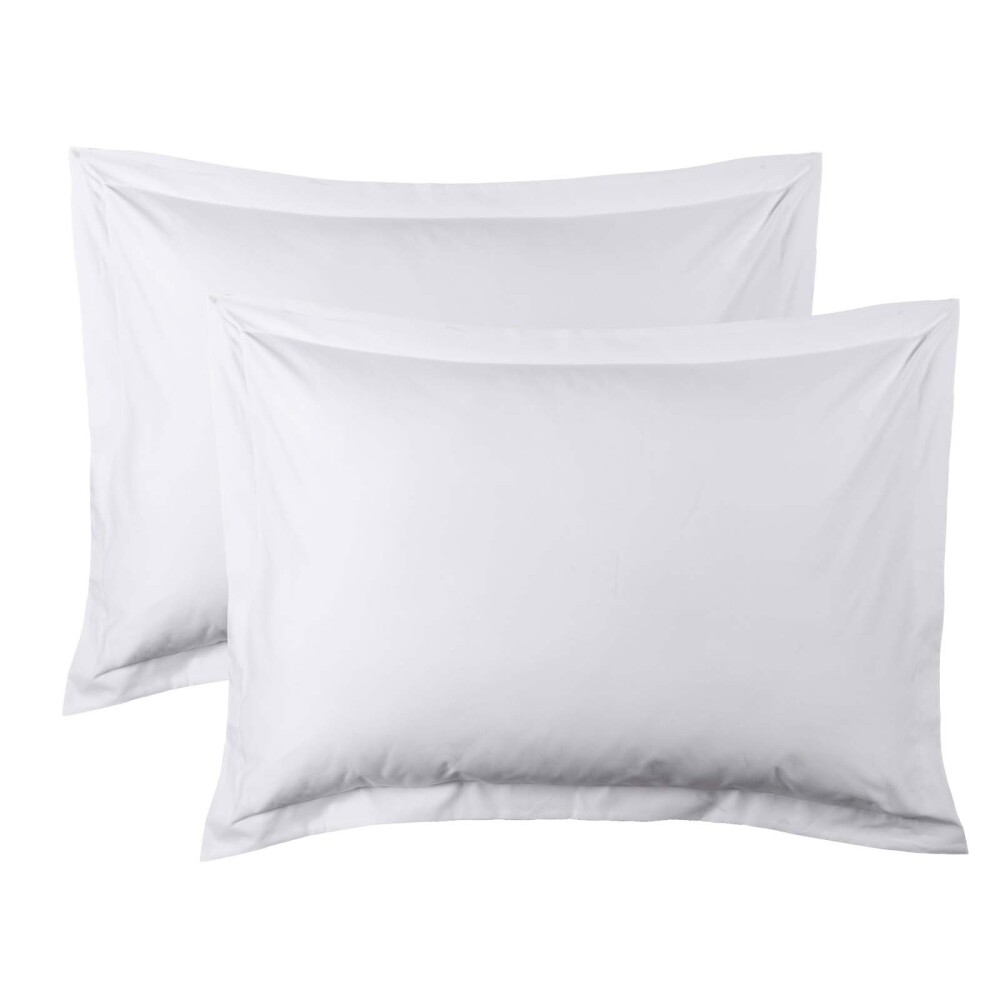 SET FUNDAS ALMOHADA ALGODON BLANCO 500H