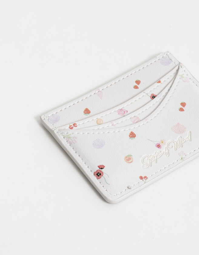 Tarjeteros Tarjetero Cuerina Flores - Estampado Flores