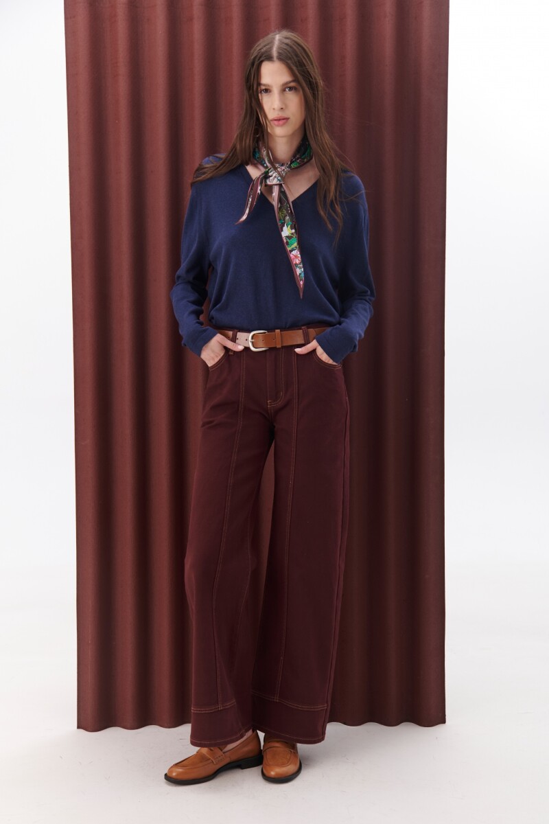PANTALON MIDTOWN BURDEOS