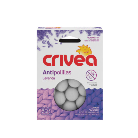 BOLILLAS CRIVEA MATAPOLILLAS LAVANDA 75 GR BOLILLAS CRIVEA MATAPOLILLAS LAVANDA 75 GR