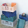 Caja de almacenamiento plegable mediano rosa