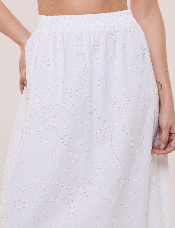 Falda Broderie CRUDO