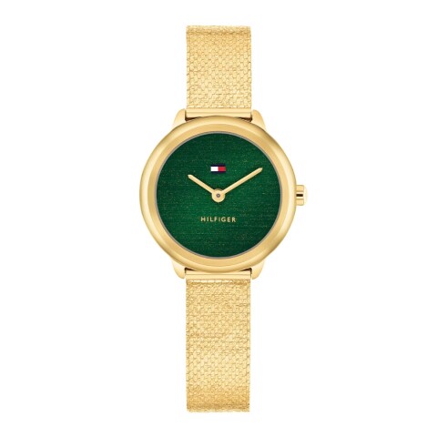 Reloj Tommy Hilfiger 1782812 para dama con correa de acero dorada Dorado