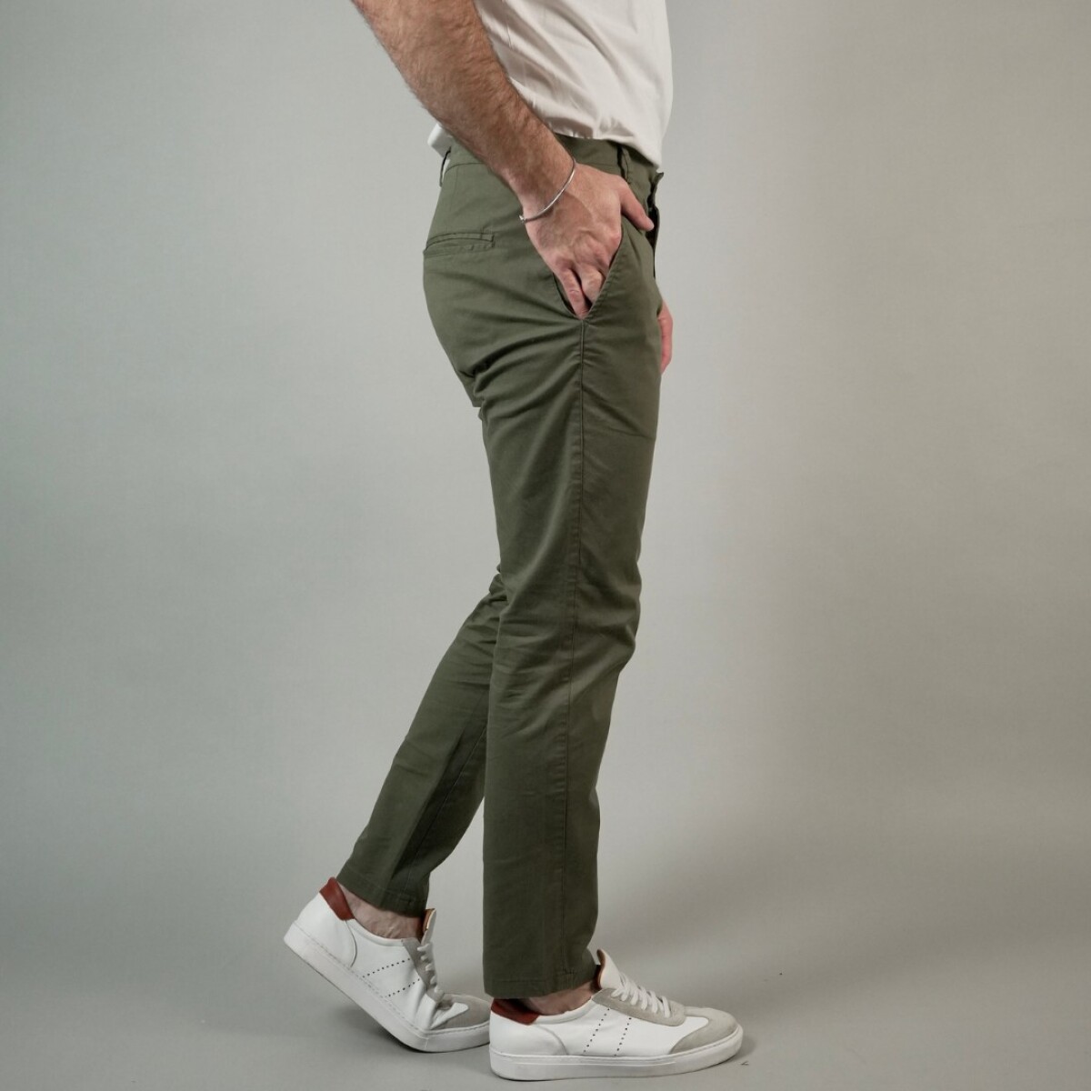 Pantalón chino verano - Verde 