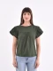 REMERA MANZANILLA VERDE GRISACEO