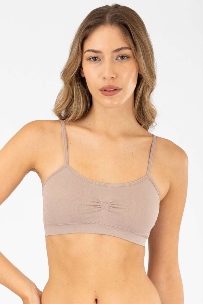 Soutien bretel fino sacks every day - Tostado 
