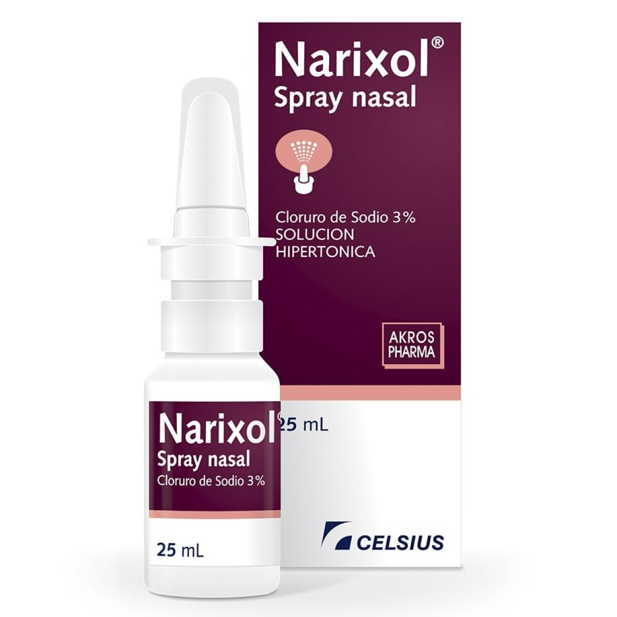 Narixol spray nasal 25 ml | Descongestivo rÃ¡pido nasal 