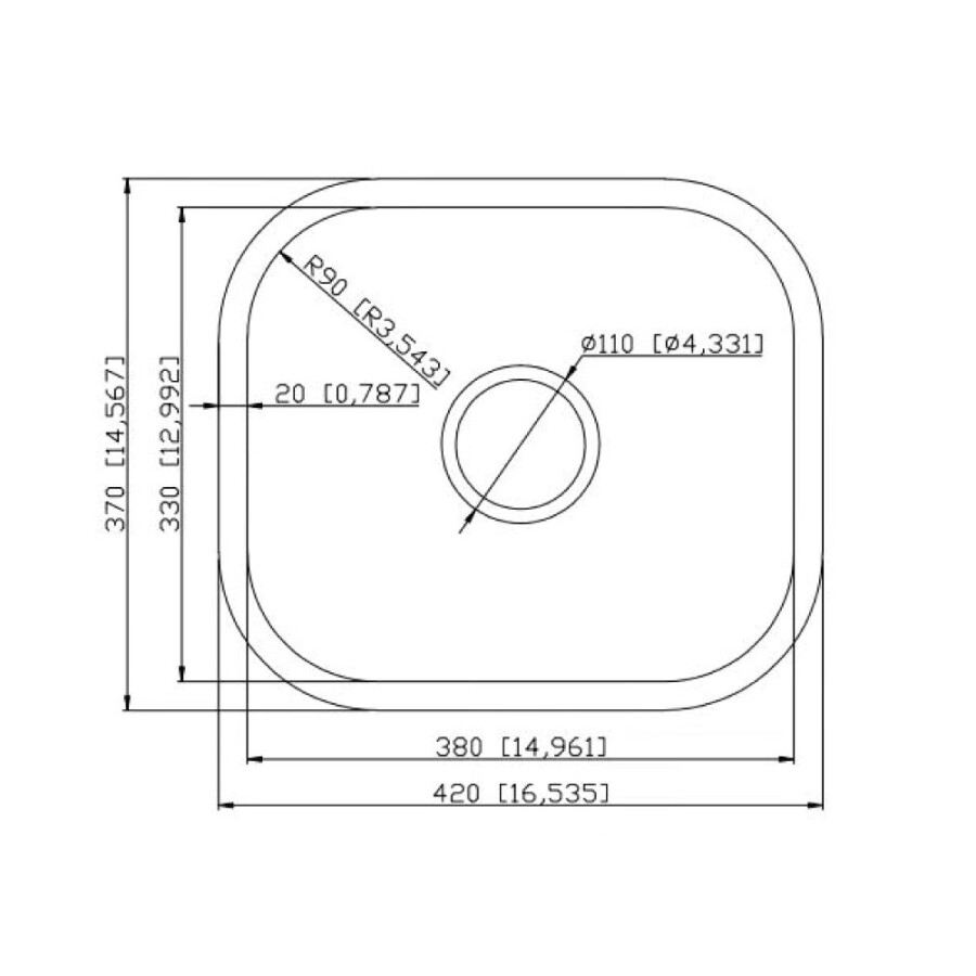 Pileta Simple 42 x 37 Pileta Simple 42 x 37