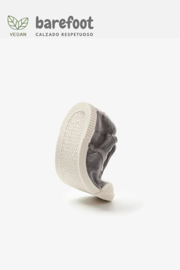 Zapatilla inglesa barefoot gris Gris