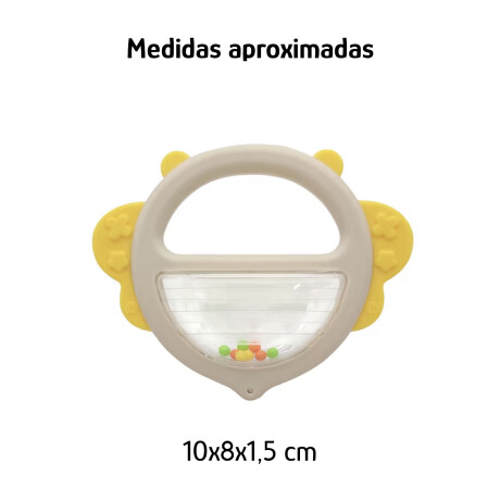 Sonajero Mordedor Mordillo con Diseños Plástico Bebé Huanger Amarillo