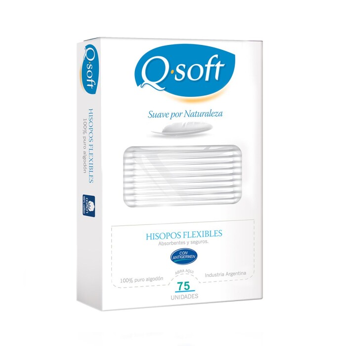 Q SOFT HISOPOS ANTIGERMEN UNID. X 75 UNI única