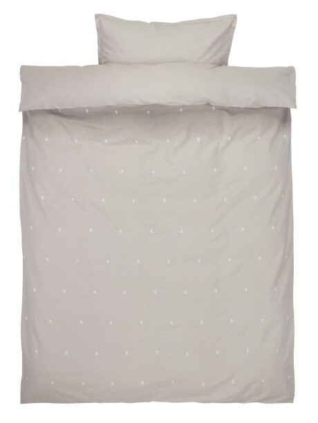Juego funda nórdica brod ELLIE 155x220 gris cl Juego funda nórdica brod ELLIE 155x220 gris cl