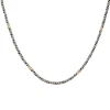 Cadena Tourbillon-Plata y Oro-Sin Piedra-CD5002 sinpiedra