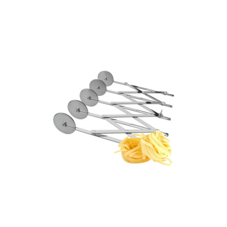 Corta Pastas Extensible 5 Ruedas de Acero Inoxidable Corta Pastas Extensible 5 Ruedas de Acero Inoxidable
