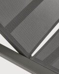 Tumbona Canutells de aluminio con acabado gris oscuro gris oscuro