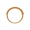 Anillo Medio Sin fin doble-Oro bajo-Piedra Zirconia-AN824 conpiedra