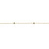 Pulsera Lu de oro amarillo 18k con crconias Pulsera Lu de oro amarillo 18k con crconias