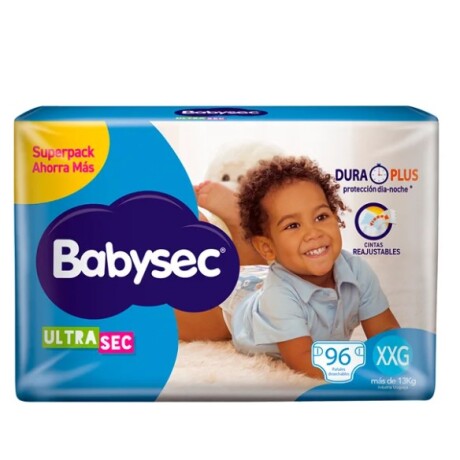 Pañales Babysec UltraSec XXG x96