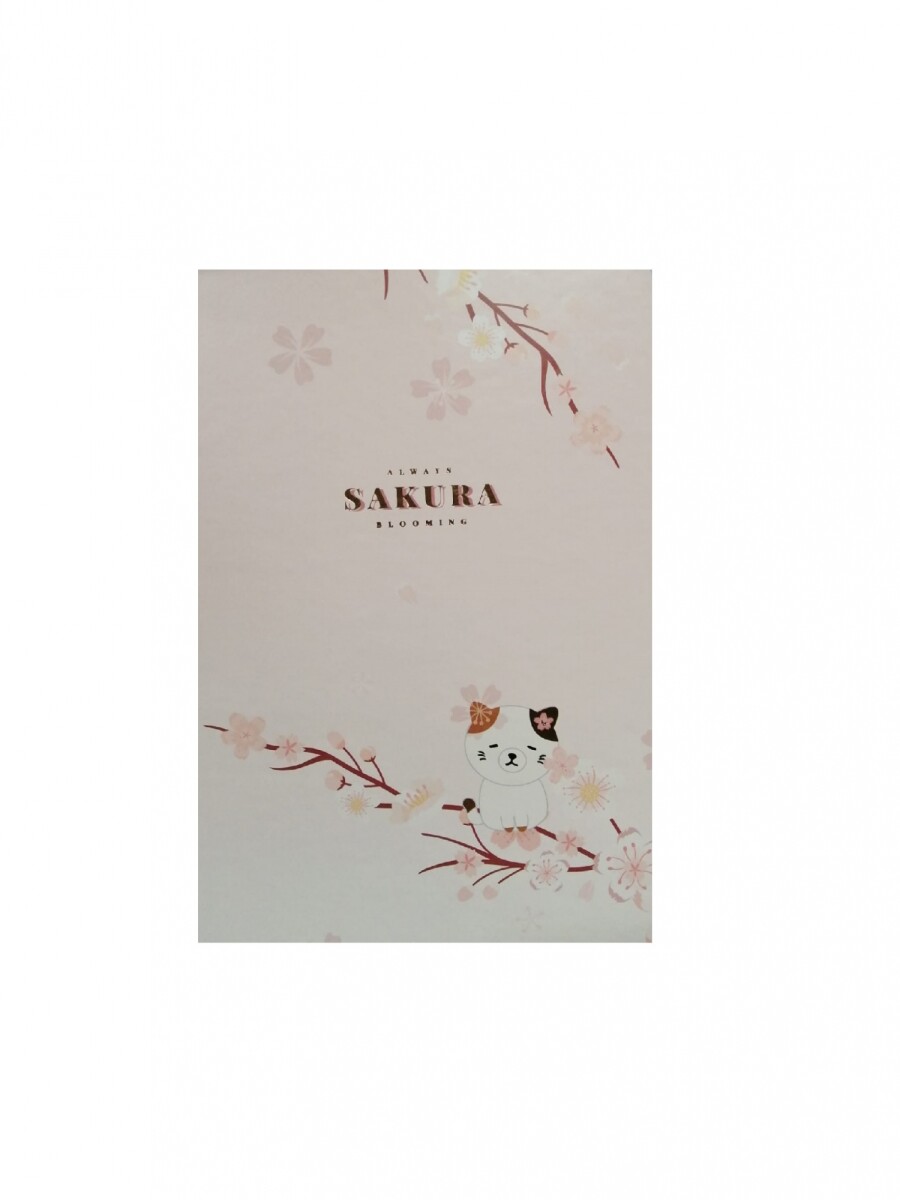 Cuaderno Sakura A5 - diseño 1 