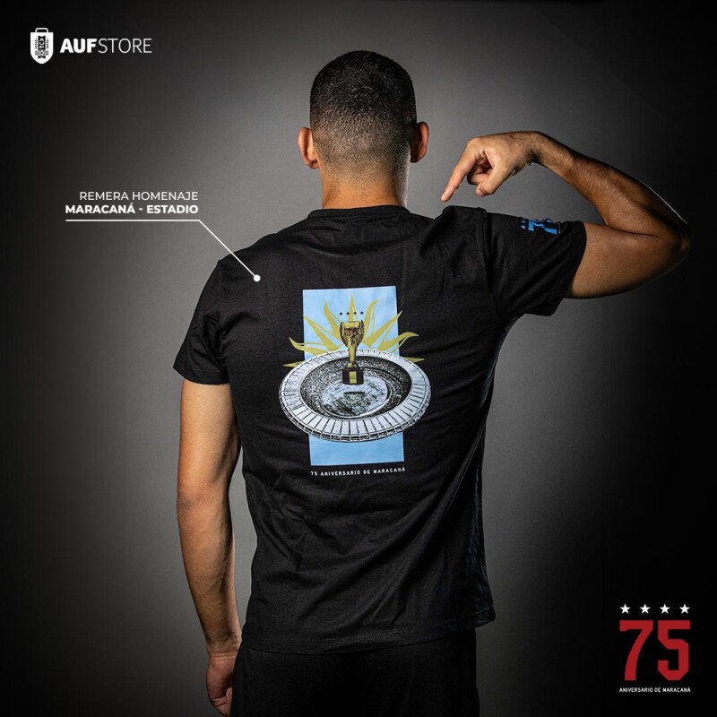 Remera Homenaje Maracaná Estadio - Negra Remera Homenaje Maracaná Estadio - Negra