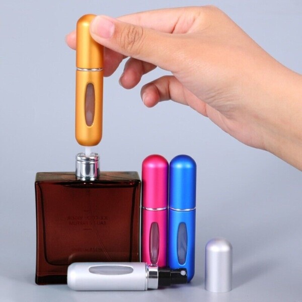 Mini Botella Atomizadora De Perfume Portátil Recargable X2 Color Variante Gris