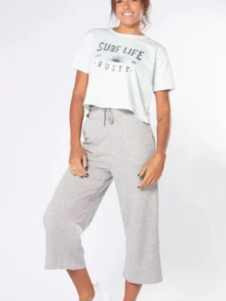 PANTALON RUSTY DEBI ANCHO GRIS
