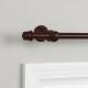 Barrote cortina metal EuroClassic 2,0m + 2 soportes MARRON OSCURO