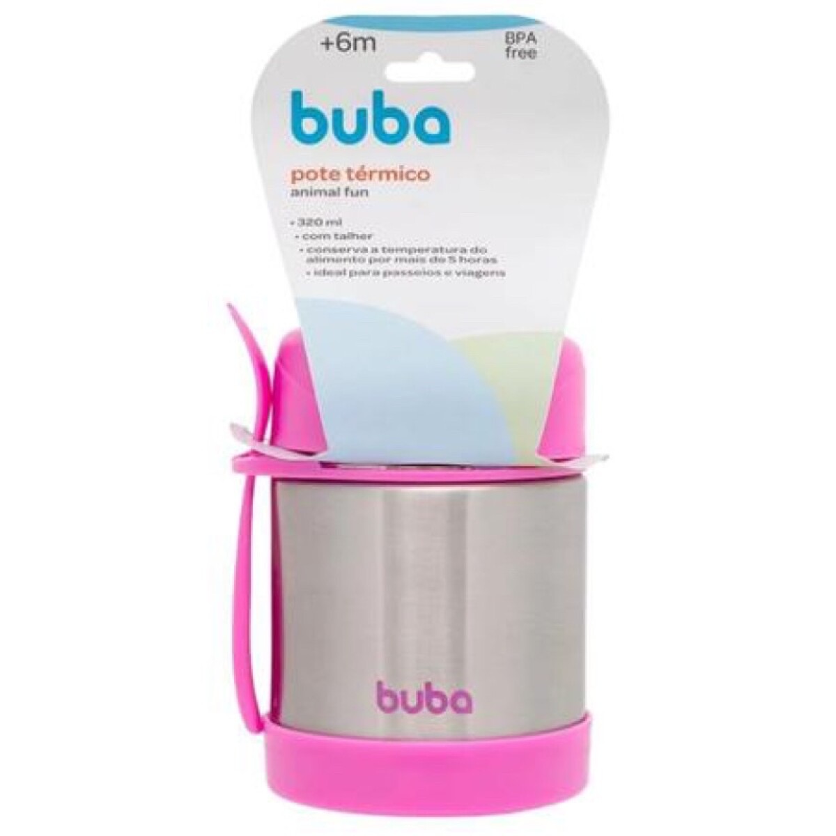 Pote térmico BUBA - rosa metal 