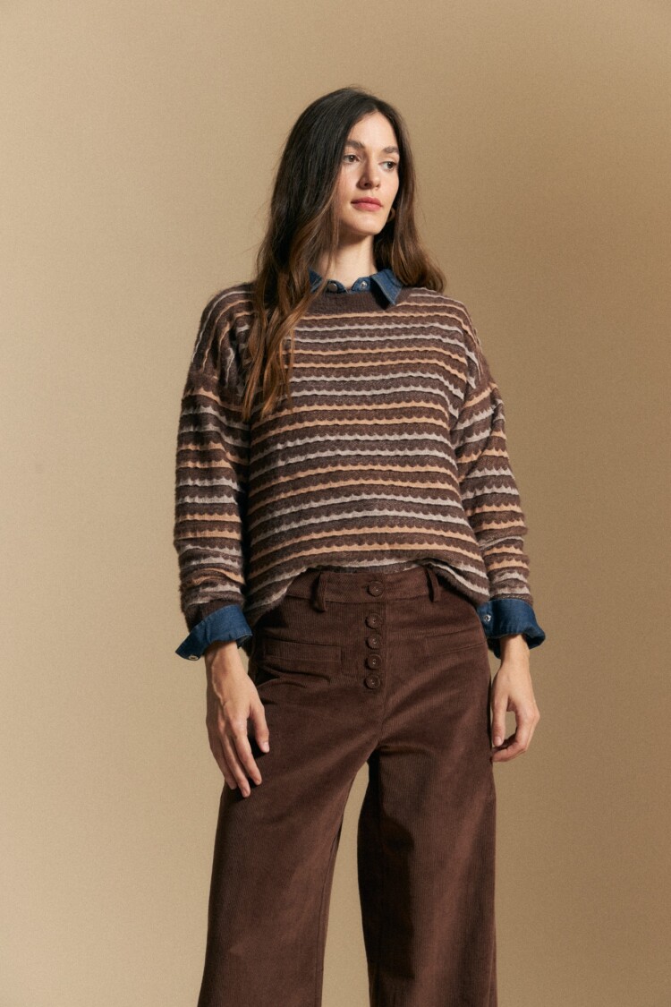 PANTALÓN AMAURY Marrón Corteza