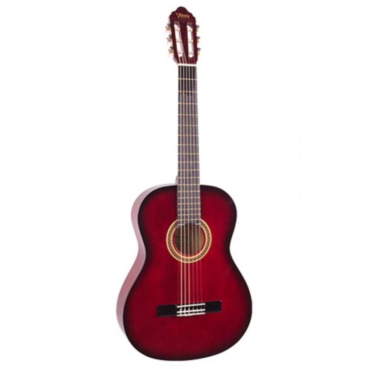 Guitarra Clásica Valencia Vc102 Niño 1/2 - Rojo 
