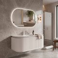 MUEBLE DE BAÑO PVC BLANCO CON ESPEJO LUZ LED MODELO LT6001-80 / MUEBLE + ESPEJO LED - 80 cm Mueble De Baño Pvc Blanco Con Espejo Luz Led Modelo Lt6001-80 / Mueble + Espejo Led - 80 Cm
