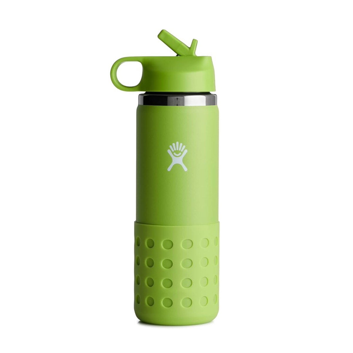 Botella Hydro Flask 12 Oz Kids Wide Mouth Straw Lid And Boot - Verde 