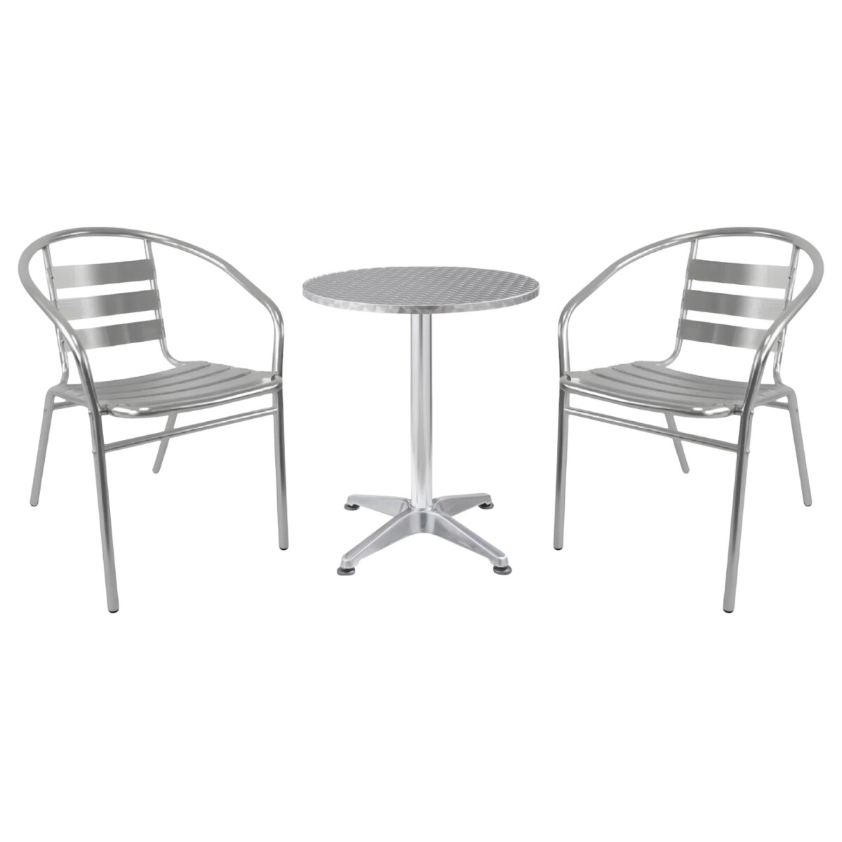 Mesa con 2 sillas Just Home Collection en aluminio de exterior 