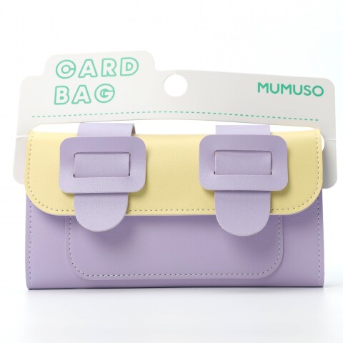CARTERA LARGA MULTIFUNCIONAL DE TRES PLEGABLES (BLOQUEO DE COLOR/AMARILLO Y MORA CARTERA LARGA MULTIFUNCIONAL DE TRES PLEGABLES (BLOQUEO DE COLOR/AMARILLO Y MORA