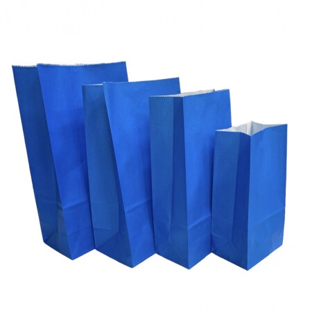 Bolsa Papel x 50 S/Asa Azul N°4