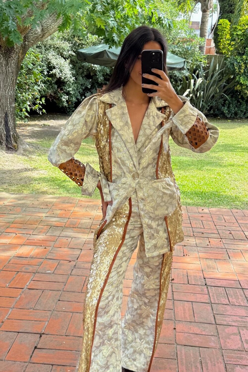 Disco Blazer Champagne