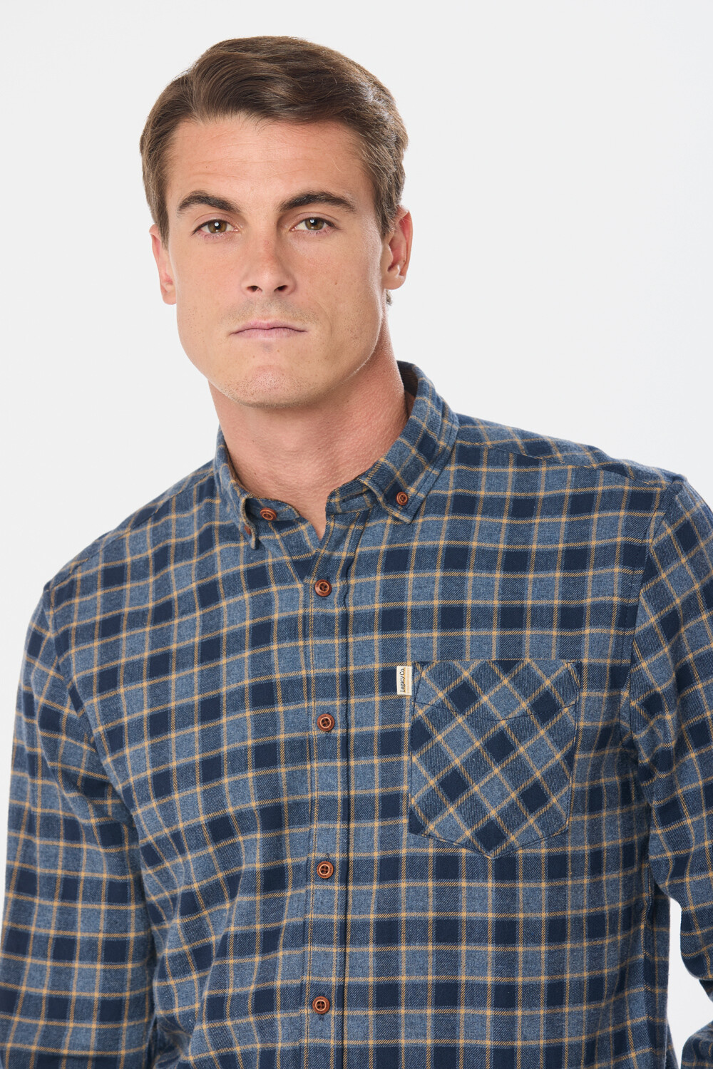 CAMISA DE VIYELA Piedra