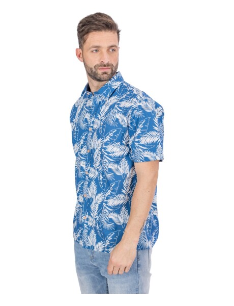 Camisa estampada UFO Maui Celeste S